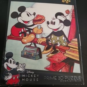 Mickey Minnie Mouse 300 Piece Puzzle Complete Jigsaw Vtg Character Walt Disney
